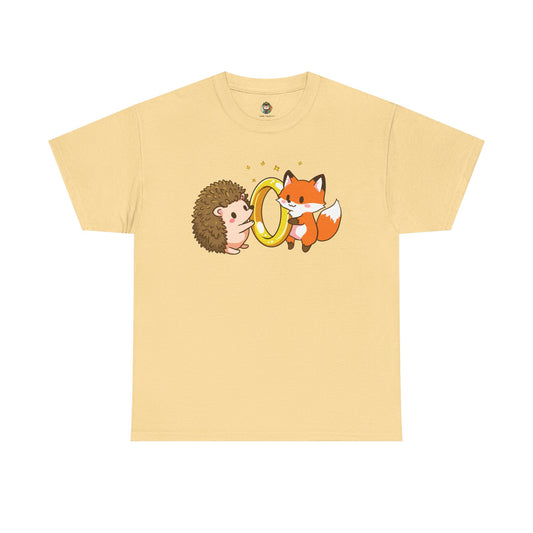 Fox and hedgehog Tee-shirt - Noble Squirrel