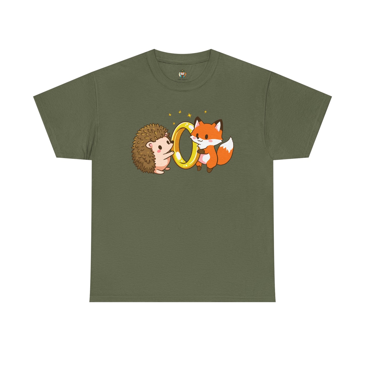 Fox and hedgehog Tee-shirt - Noble Squirrel
